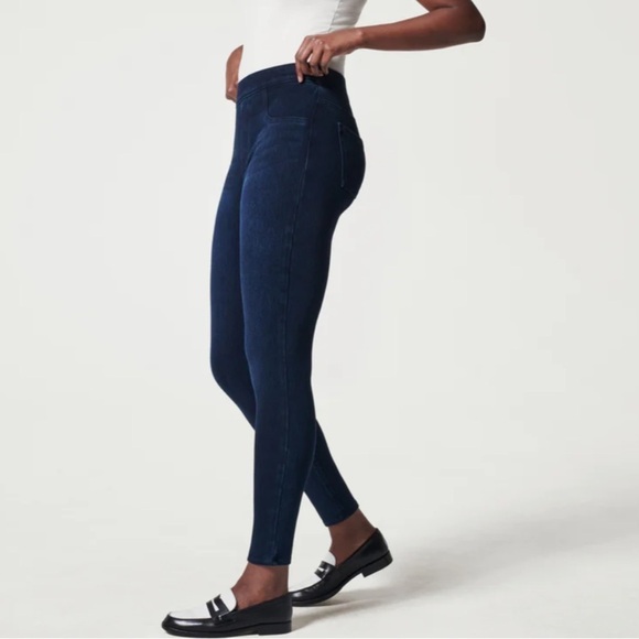 Spanx Blue Jean-ish Ankle Legging with Tummy Support Size XL - Picture 2 of 16